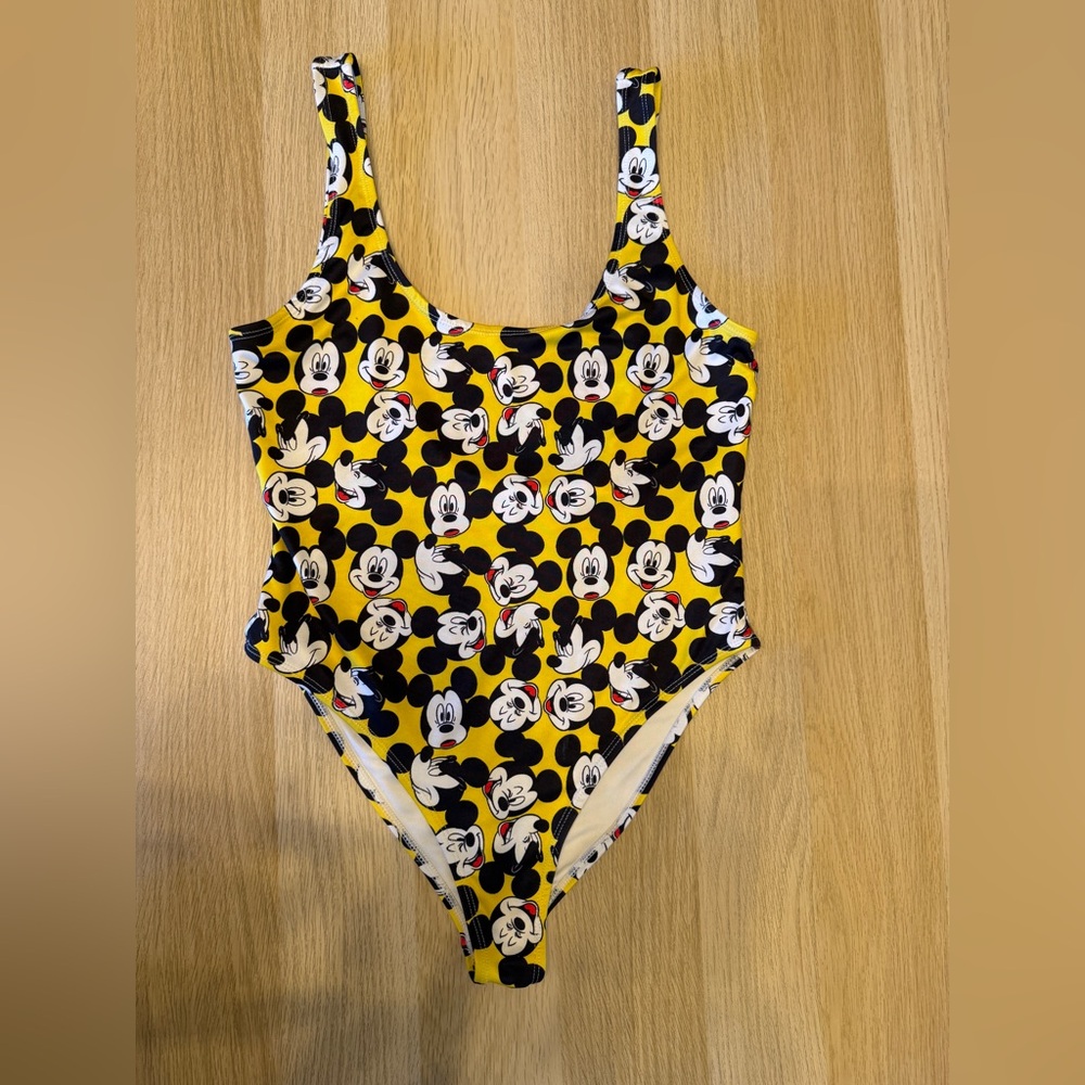 Disney White and Yellow Swimwear
